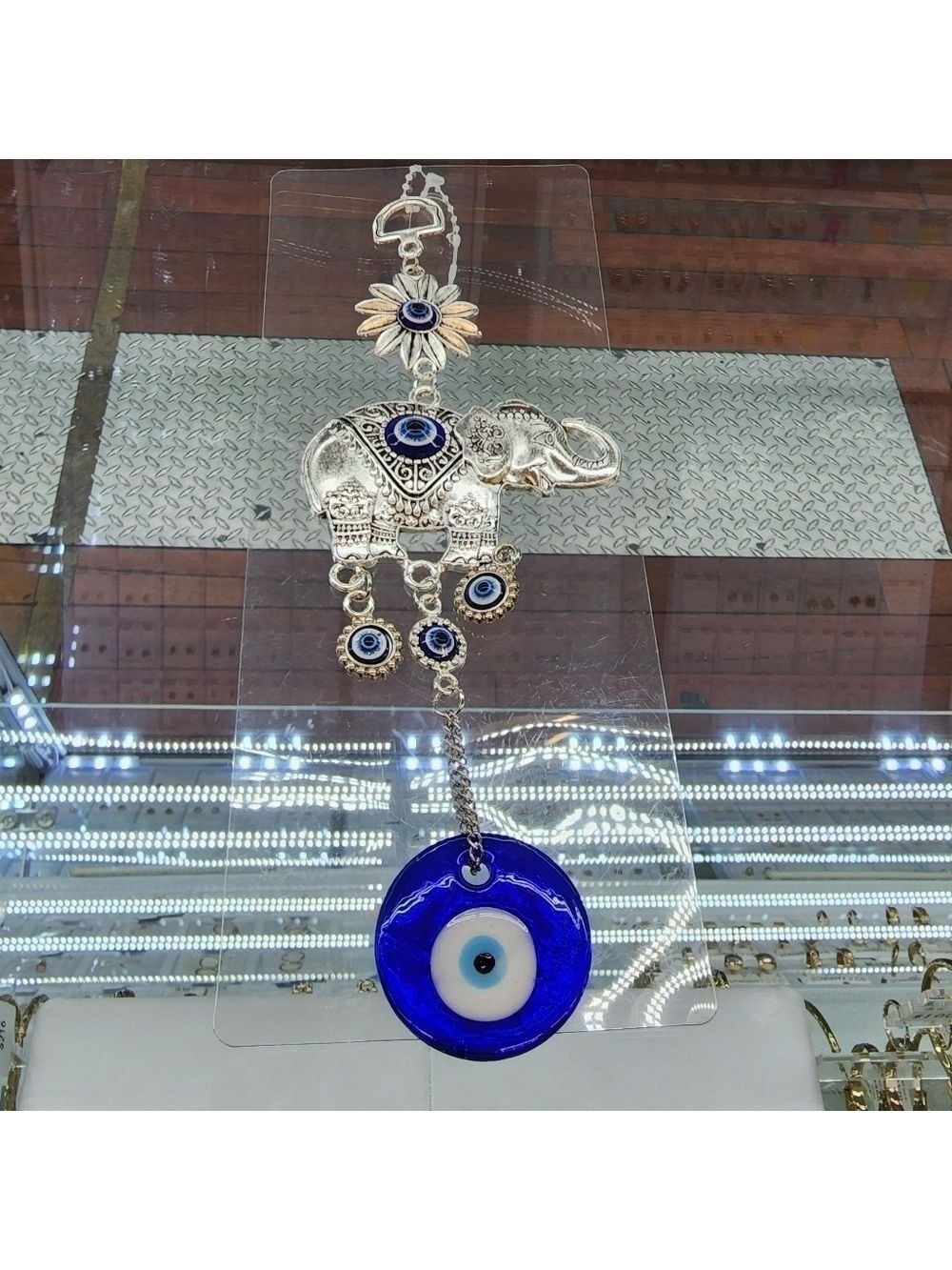 Brand New Evil Eye Elephant with sunflower design wall Hanging